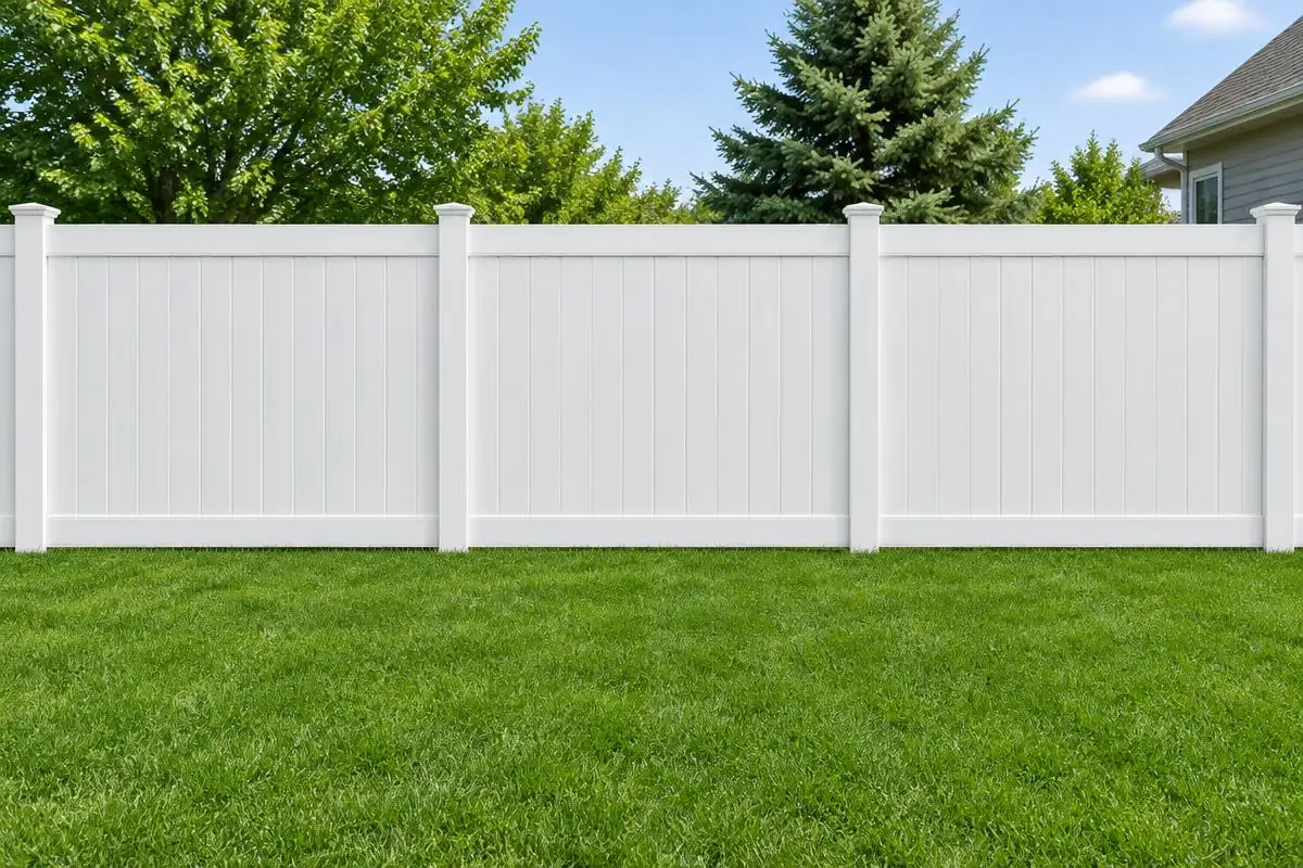 Same white fence restored after washing